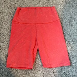 Aerie Vibrant Coral Bike Shorts